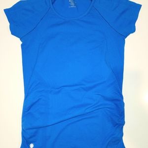 Athleta stretch workout high intensity tee shirt size small